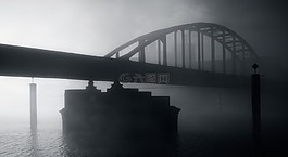 橋,水,河