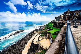 海洋,城堡,海灘