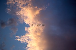 云,自然,天空