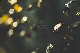 模擬手表,模糊,散景