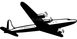 客機(jī),螺旋槳,側(cè)影