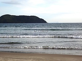 海灘,假期,夏季