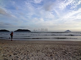 海灘,假期,競(jìng)賽