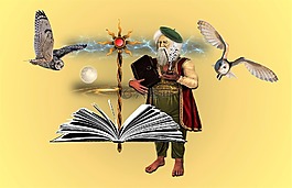 幻想,魔术,权杖