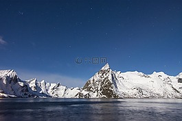 山,景觀,雪