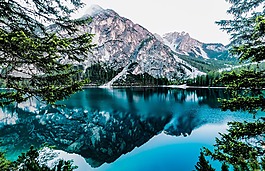 湖,山下湖,鏡像
