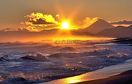 海洋,火山,沖浪