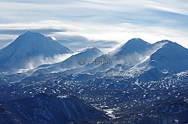 山,火山,腳
