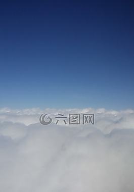 天空,云,飛機