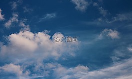 天空,云,藍色