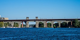 橋,河,水
