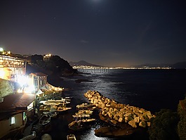 posillipo,那不勒斯,夜