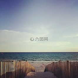 海灘,砂,海