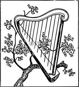豎琴,音樂,字符串