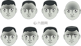 臉,頭,男子