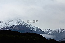 山,雪,冬天