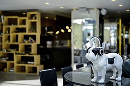 酒店,接待處,酒吧