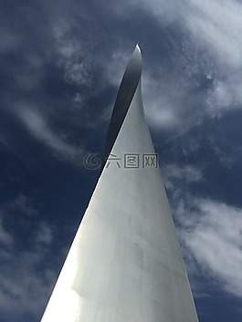 塔,鋼,金屬