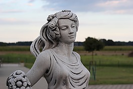 雕塑,女子,墳墓