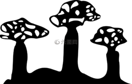 蘑菇,真菌,樹