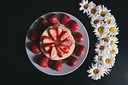 黑表,雏菊,鲜花
