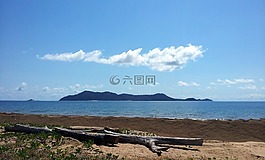 海灘,島,熱帶