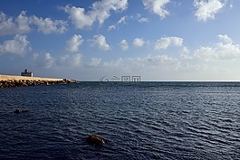 海,海岸,地平線