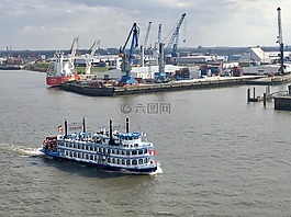 漢堡,端口,易北河