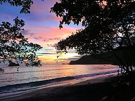 哥斯達(dá)黎加,日落,太平洋