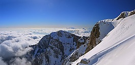 雪,全景,冬天