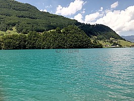 阿尔卑斯山,湖,山的美
