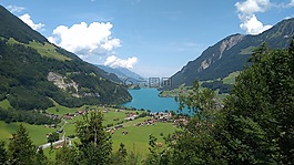 阿尔卑斯山,湖,景观