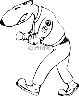 光頭,朋克,狗