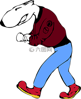 光頭,朋克,狗