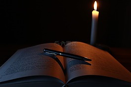 蠟燭,書,老