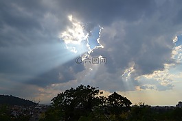 天空,光,陽光