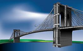 懸索橋,布魯克林大橋,橋
