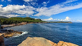 海岸,巖,海洋