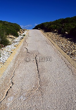 路,窄,地中海