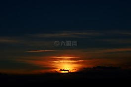 日落,浪漫,abendstimmung