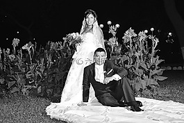 婚禮,婚姻,鮮花