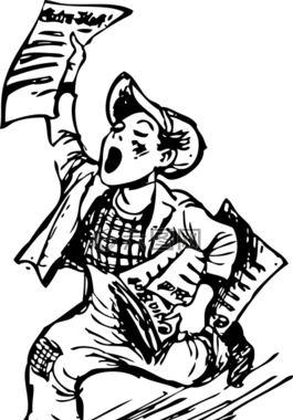 報(bào)童,男孩,人