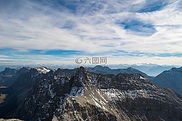 阿爾卑斯山,山,天堂