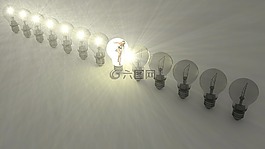 燈泡,光,燈