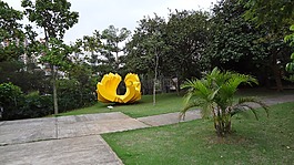 雕塑,cinematheque,花园
