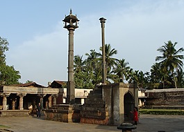 寺,燈柱,石