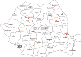 地圖,羅馬尼亞,界