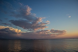 平靜的水,水,海洋