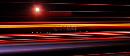 晚上高速公路,光徑,公路