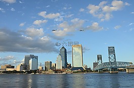 杰克遜維爾市中心,佛羅里達(dá),天際線